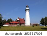 Seul Choix Point Light (1895), Gulliver, Lake Michigan, Michigan, USA