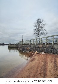 Seurasaari Island In Finnish Helsinki: Autumn, Old Pier.