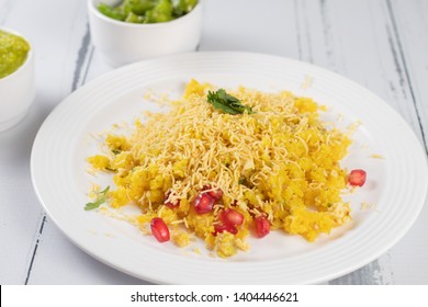 Sev Khamani Gujarati Dish On Plate