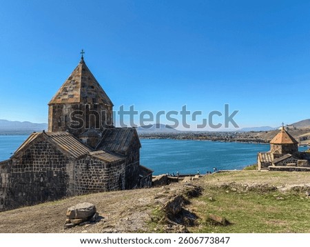 Sevanavank Monastery on the shote of Lake Sevan in Armenia