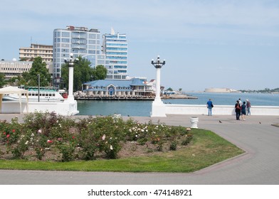 Sevastopol, Russia - May 23, 2016: View From Promenade On Cape Crystal 