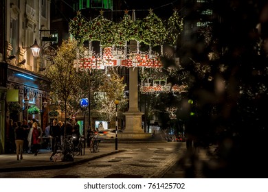 Seven Dials At Christmas Time In London