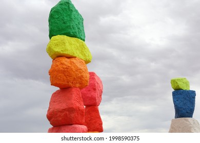 Seven Magic Mountains In Las Vegas, Nevada