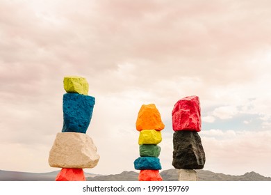 Seven Magic Mountains In Las Vegas, Nevada