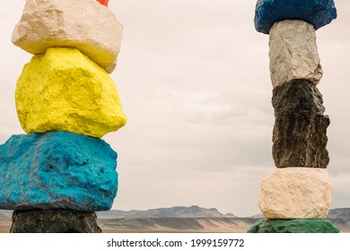 Seven Magic Mountains In Las Vegas, Nevada