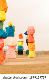 Seven Magic Mountains In Las Vegas, Nevada