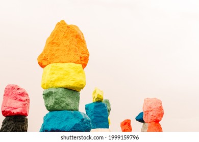 Seven Magic Mountains In Las Vegas, Nevada