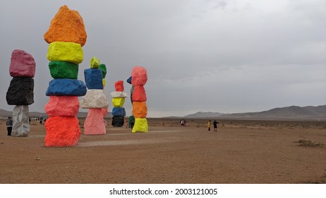 Seven Magic Mountains In Las Vegas, Nevada