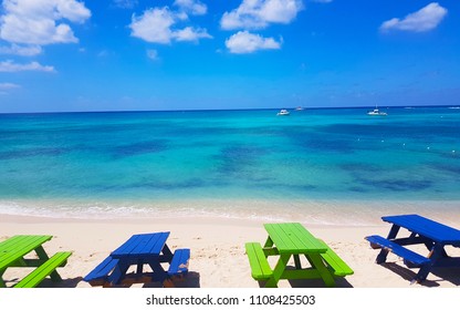 Seven Mile Beach At Grand Cayman Island