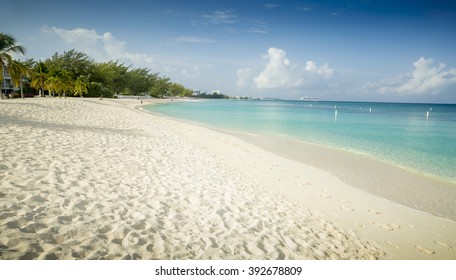 Seven Miles Beach On Grand Cayman Island