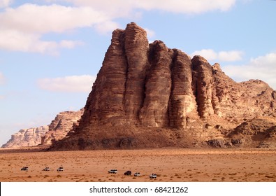 The Seven Pillars In Wadi Rum, Jordan