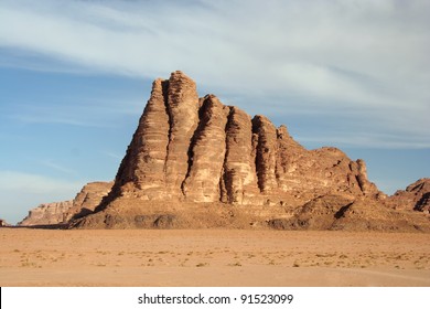 The Seven Pillars Of Wisdom In Wadi Rum, Jordan