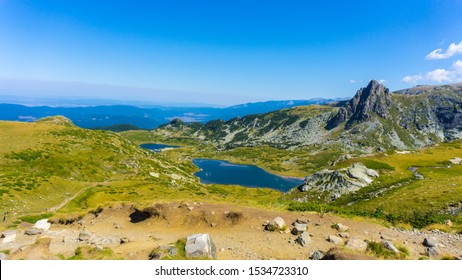 Seven Rila Lakes Aerial View