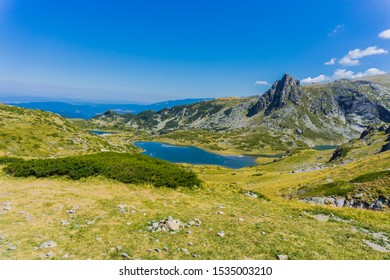 Seven Rila Lakes The Twin Lake And The Trefoil Lake