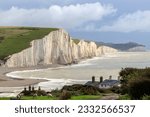  Seven Sisters Cliffs in the south downs sussex UK