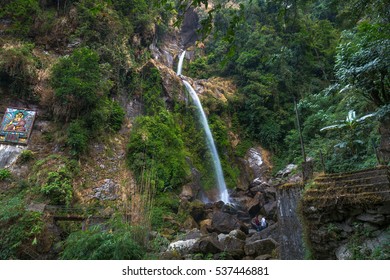 Seven Sisters Waterfall Sikkim India Primary Stock Photo 537446881 ...