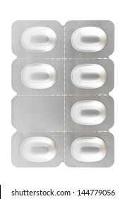 Seven Tablet Aluminum Blister Pack Show Weekly Medicine