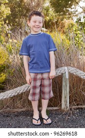 Boy Wearing Flip Flops Images, Stock 