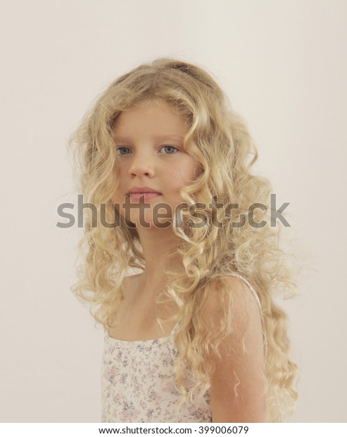 Seven Years Baby Girl Beautiful Long Stock Photo Edit Now 399006079