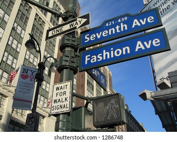 Seventh Avenue Sign Nyc