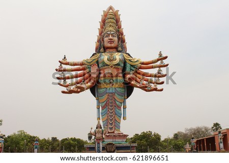 seventy feet kali statue of Tamil Nadu
