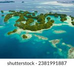 Seventy Islands in the Rock Islands, Palau Aerial Photography 