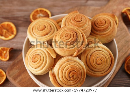 Similar – Image, Stock Photo Homemade Cocoa Rolls Bread