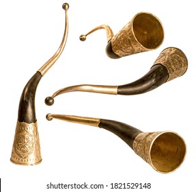 Several Classic Viking Horn For Beverages And Feed Sound