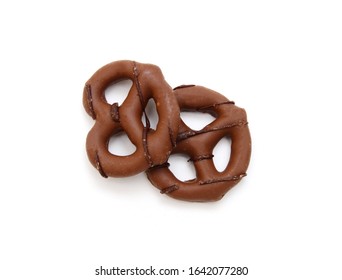 Several Milk Chocolate Covered Pretzels 