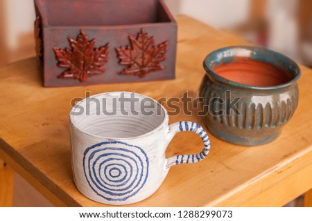 Several unique ceramic wessels