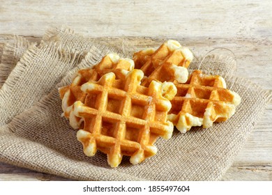 Several Liège Waffles On A Table