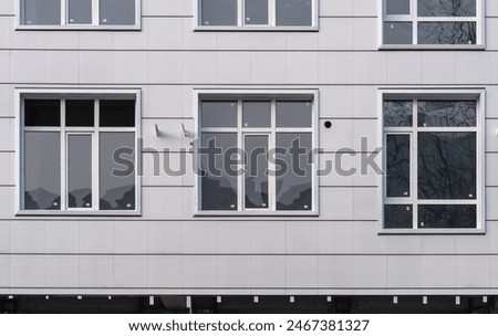 Similar – Image, Stock Photo Fassade mit Fenstern