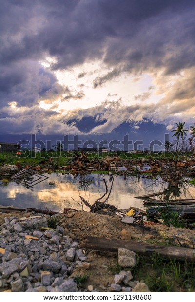 Severe Damage Earthquake Liquefaction Natural Disasters Stock Photo ...