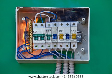 Severe electrical arcing in panel box led to a fire in the apartment. Bad electrical wiring systems became the cause fire.