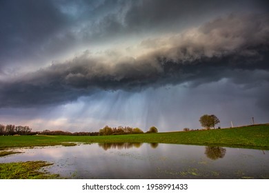 Severe Thunderstorm Clouds Landscape Storm Clouds Stock Photo ...