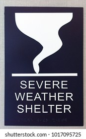 Severe Weather Shelter Sign