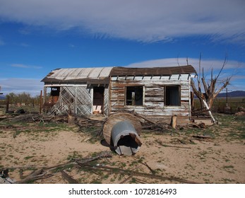 Severely Weathered Abandoned Small Wooden Home Stock Photo 1072816493 ...