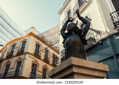 Sevilla, Spain - CIRCA July 2019: Statue Of Flamenco Dancer Pastora Imperio In The City Center