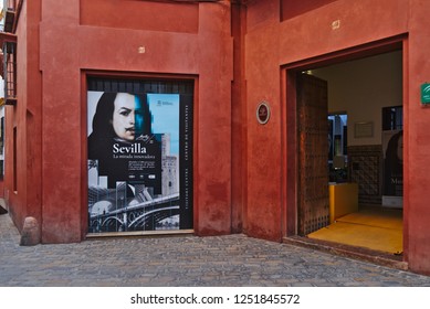 Seville, Andalusia / Spain - September 05 2018: Casa De Murillo, Museum Of The Famous Spanish Artist Esteban Murillo