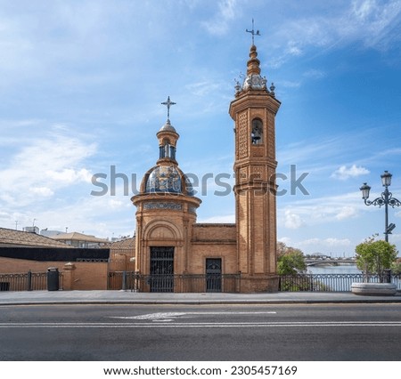 Seville, Spain - Apr 2, 2019: Castle of San Jorge (Castillo de San Jorge) - Seville, Andalusia, Spain