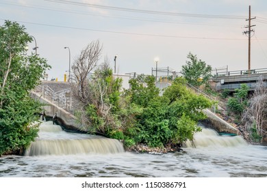 Sewage Effluent From Denver Metro Wastewater Treatment Facility To South Platte River