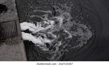 Sewage Overflow After Heavy Rainfall