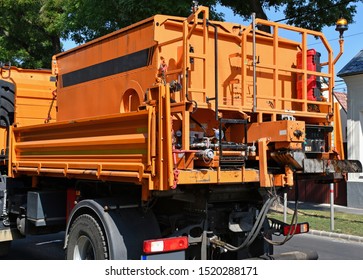 Sewage Truck On The City Street