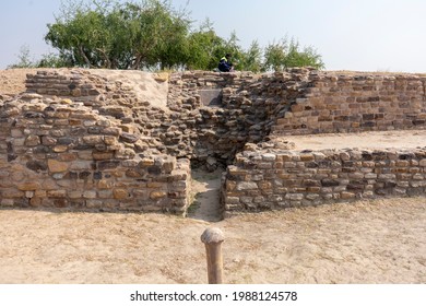 Sewage Water Tunnel At Ancient Indus Valley Civilization Or Harappan Civilisation Ruins At Dholavira, Khadir Island, India On 26th November, 2020