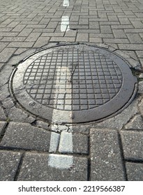 Sewer Hatch With Marking Strip.