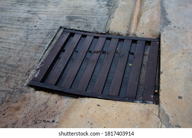 Sewer Overflowed Of Water After Storm