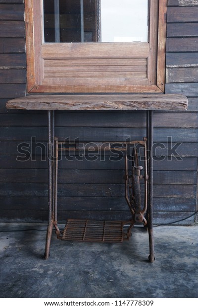 Sewing Machine Base Vintage Table Legs Stock Photo Edit Now