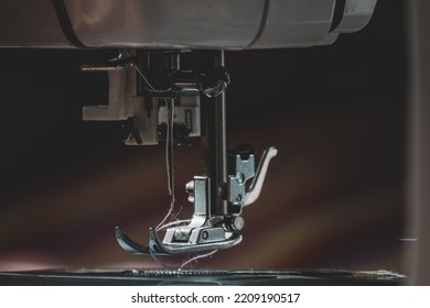 Sewing Machine Foot Close Up