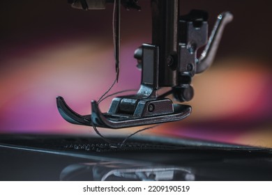 Sewing Machine Foot Close Up