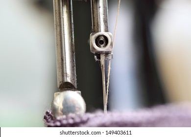 sewing machine and the needle